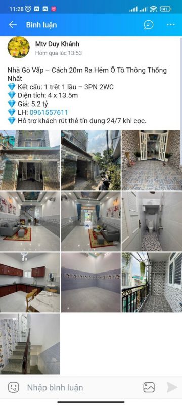 Nhà Gò Vấp – Cách 20m Ra Hẻm Ô Tô Thông Thoáng Nhất